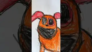 Как нарисовать героя Dog Day из Poppy Play Time #догдэй