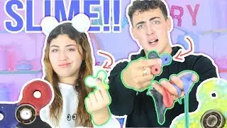 DIY SLIME FIDGET SPINNER THAT SPINS! 2 ways to make a fidget spinner out of slime Slimeatory#50