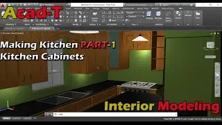 How To Make Kitchen in AutoCAD 2016 - Kitchen Cabinets - Kitchen Plan PART-1