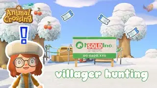 Villager Hunting in Under 40 Tickets?! | Animal Crossing Relaxing Gameplay (No Commentary)