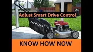 Как отрегулировать кабель Smart Drive газонокосилки Honda