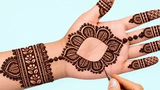 Front hand latest mehndi design | beautiful mehndi designs step by step | Mehndi ka design