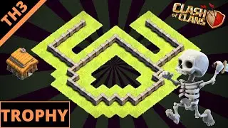 New Best TH3 TROPHY Base Layout 2021 | Town Hall 3 Base Design | Clash Of Clans