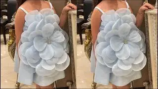 Ball Gown Flower Making Cutting Stitching/ Net Flower Cutting Stitching/ Ball Gown Cutting Stitching