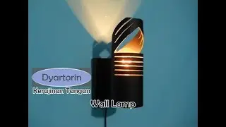 Kerajinan lampu hias dinding dari pipa paralon bekas