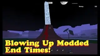 Lumber Tycoon 2: Blowing Up Modded End Times From My Volcano.  Coldblooded2021