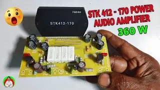 Stk 412-170 Ic Stereo Power Audio Amplifier 180Watt+180Watt