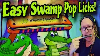 Легкие риффы на губной гармошке Swamp Pop (полные табы)