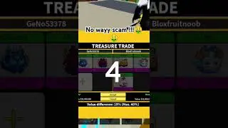 Scammer gets scammed buddy| Trading kitsune scam yeti leo dough🤑 #roblox #bloxfruits #robloxedit