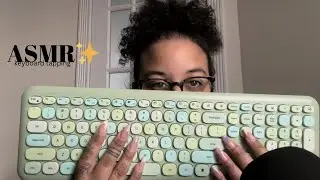 ASMR ~ Unboxing my New Keyboard ~ keyboard tapping, clicking, whispered rambling