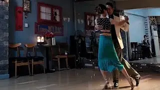 #heel blocking con entrada y twist #탱고 레슨 #tango lesson #섀넌y라우