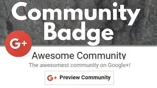 Add a Google+ Community Badge to your Blog