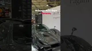 combo of hyper and classic cars in Toronto Auto show