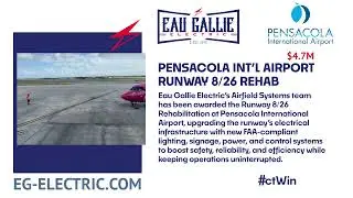 Pensacola Int&rsquo;l Airport Runway Electrical Upgrade | Eau Gallie Electric Airfield Systems #shorts