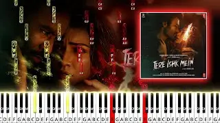 TERE ISHQ MEIN - Notes+Sheet+MIDI - Advanced Piano Tutorial