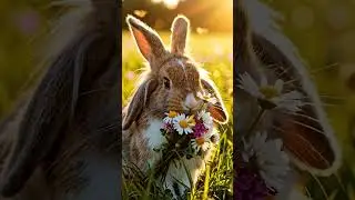 Rabbit in a Spring Meadow &ndash; Cinematic Moment