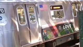 R160A-2/R160B F Local Trains @ West 8th Street-New York Aquarium