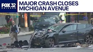Serious crash shuts down part of Chicago's Mag Mile