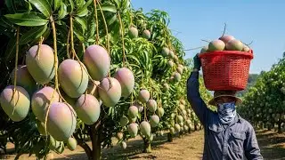 Mango Farming at Massive Scale | Harvesting and Mango Drink Processing
