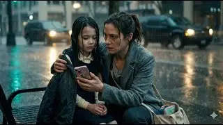 A Single Mom Rescues a Shivering Girl… Then Calls Her “DAD” and a Mafia Boss Arrives Like a Storm
