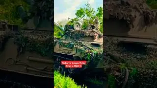 Airborne troops firing from a BMD-4 #military