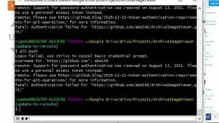 Github login error : Password authentication was removed. Please use a personal access token