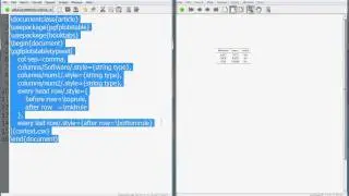 How to create tables from external files Excel or others using Latex.avi