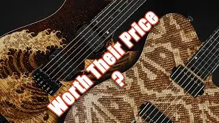 ESP USA Pyrograph Dino Muradian TE-II HT Snake Skin & M-II HT The Great Wave 1 Of 10 NO TALKING