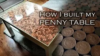 How I built my penny coin coffee table with acrylic resin surface