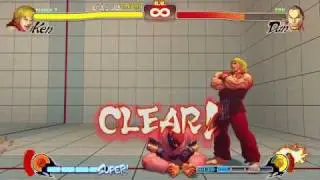 Street Fighter 4 Ken Trial Combo Challenge HD Easy-Hard