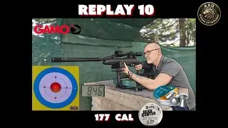 Gamo Replay 10 .177 Pellet Test: H&N Barracuda 8.44gr vs JTS Dead Centre 8.7gr | 25 & 35 Yards