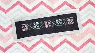 تطريز فلسطيني - ساعة يد تطريز الجزء 1 Palestinian Embroidery