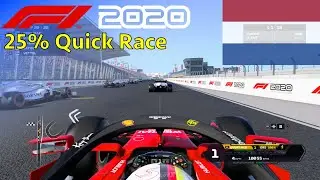 F1 2020 - 25% Quick Race at Circuit Zandvoort in Vettel's Ferrari