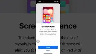 Protect Your Eyes using iPhone Screen Distance Feature #iPhone #iphone #techlovers