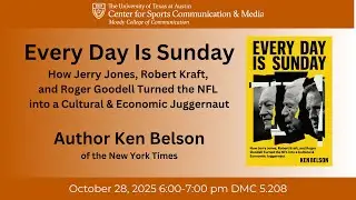 CSCM Author Talk with  Ken Belson: Everyday is Sunday