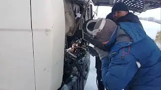 МАЗ, установка мокрого и сухого фена