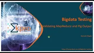 8. MapReduce and Pig Operation Validation