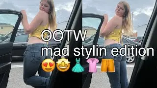 OOTW all thrifted clothes edition!!! | 4 stylish af outfits #ootw #fashion #clothes #ootd