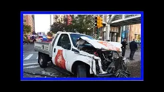 Six people killed after gunman driving home depot truck rips through lower manhattan bike lane