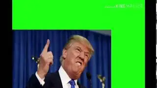 Donald Trump interesting green screen