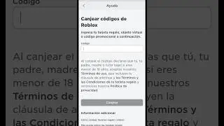 C&oacute;mo canjear c&oacute;digos en roblox desde celular #aesthetic #viral