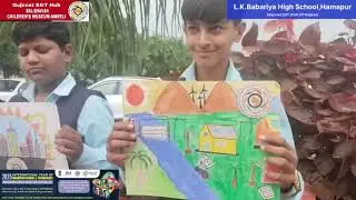DRAWING EXHIBITION-WORLD PAPER BAG DAY-LKB High School,Hamapur    (Gujcost.DST.GoG)July 12th,2025