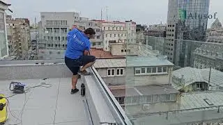 Montaj balustradă din sticlă securizată 8.3.8