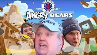 Hibs fans at Ibrox 16/12/22 Sponsored by - Angry Bears
