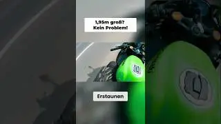 Sportliche Sitzposition auf der Kawasaki ZX-4RR &ndash; auch f&uuml;r gro&szlig;e Fahrer geeignet!✨ #kawasaki #zx4rr