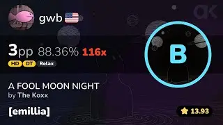 [14⭐] Relax | gwb | The Koxx - A FOOL MOON NIGHT [emillia] +HDDTRX 88.36% 3pp 116❌