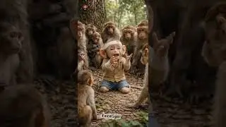 A monkey baby kaise jaan bachaya #funny #comedy #animation #cartoon #music #riomovie #bluandjewel