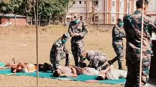 APF  Emergency Treatment Simulation Practice #military #viral #nepal #military 