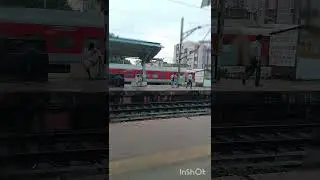 Wonderful crossing WAP-7 with LHB coach 😃😃😃😃#like #pleasesubscribe #railwaycontent