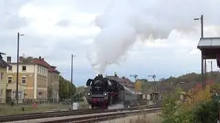 35 1097 und 118 770 - Dampfsonderzug durch's herbstliche Vogtland